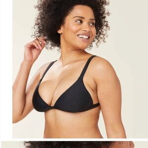 Andie Swim The Caicos Bikini Top Black S